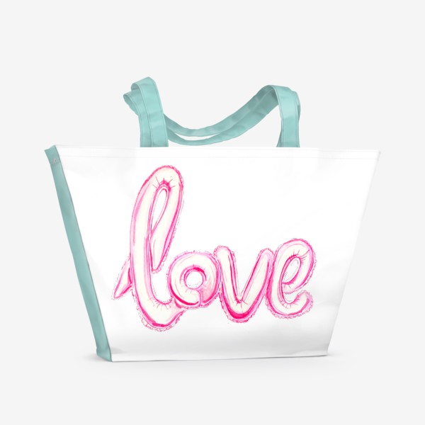 Пляжная сумка «Воздушный шар LOVE»