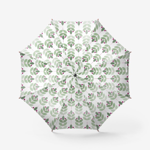 Зонт «Ветки и ягоды в скандинавском стиле»