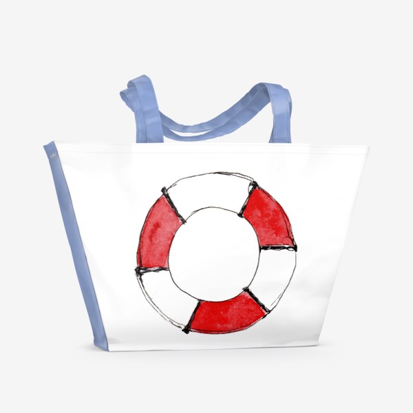 Пляжная сумка «Спасательный круг: мне и другу...»
