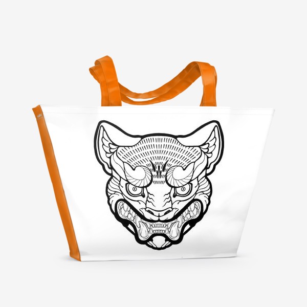Пляжная сумка «Маска кота»