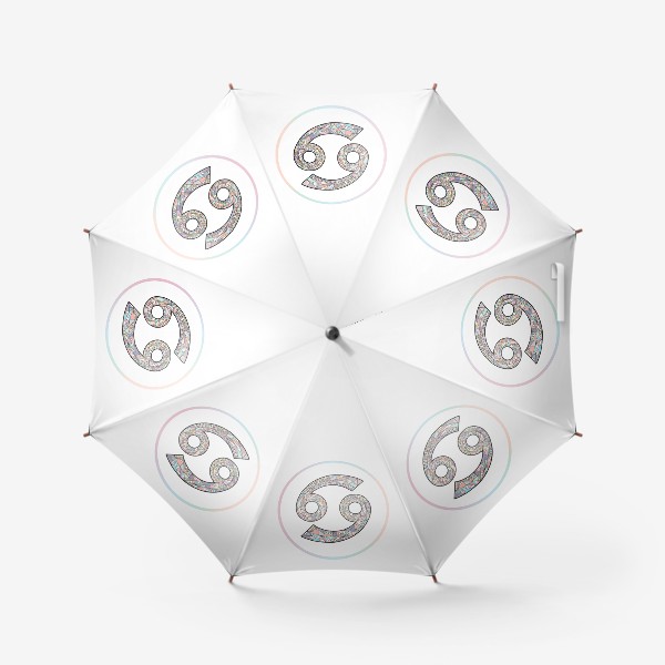 Зонт «РАК знак зодиака пастельный»