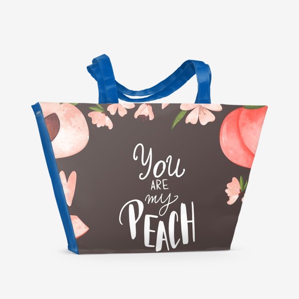 Пляжная сумка «Ты мой персик»