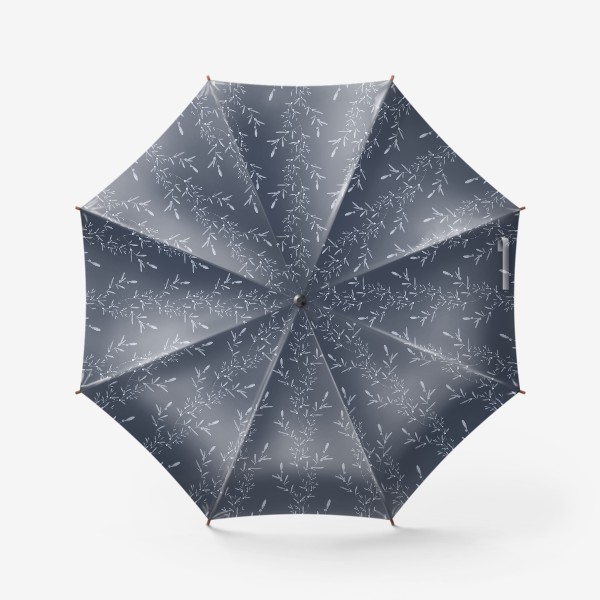Зонт «Веточки на синем»
