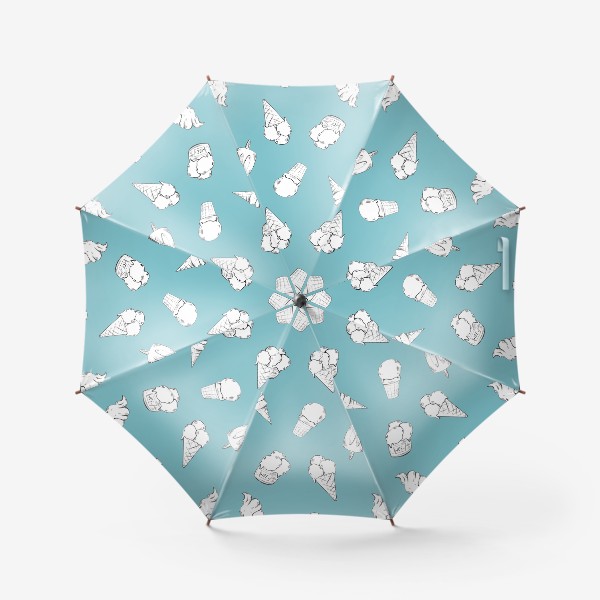 Зонт «Мороженое бирюзовое»