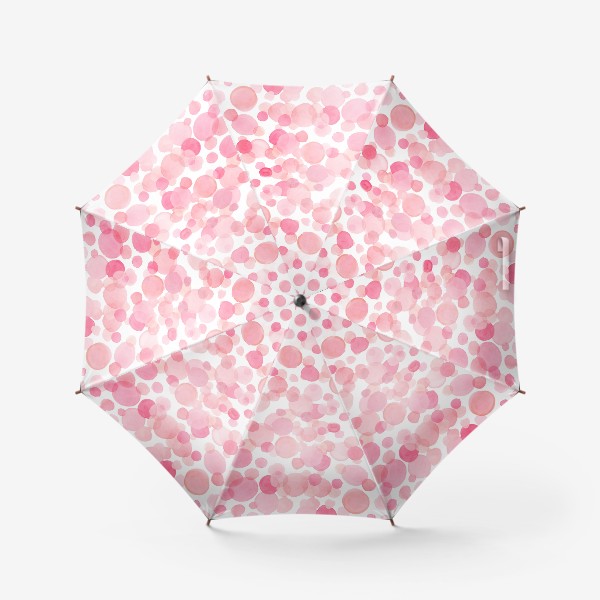 Зонт &laquo;Розовые акварельные круги&raquo;