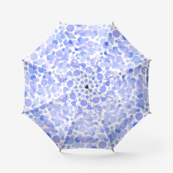 Зонт &laquo;Голубые акварельные круги&raquo;