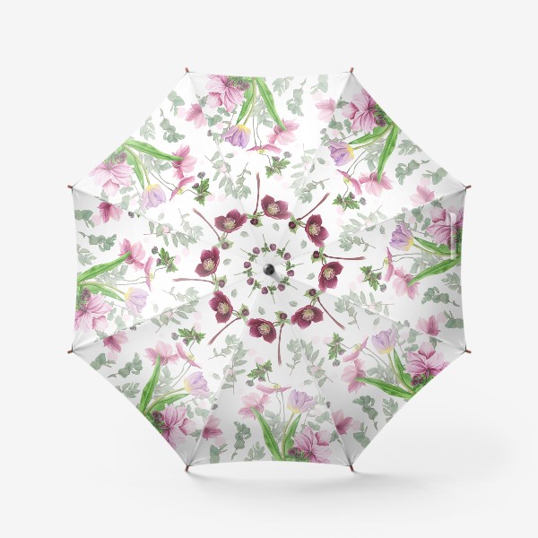 Зонт «Нежные весенние цветы»