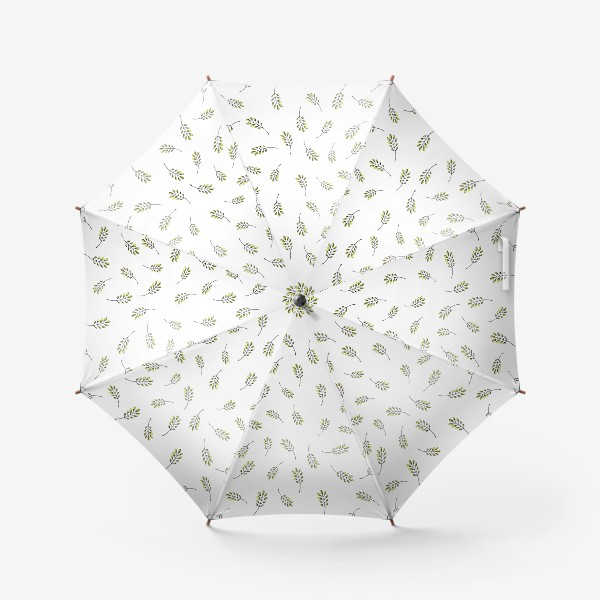 Зонт «Паттерн с веточками»
