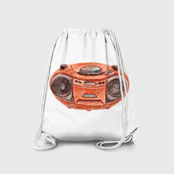 Рюкзак «Оранжевый магнитофон»