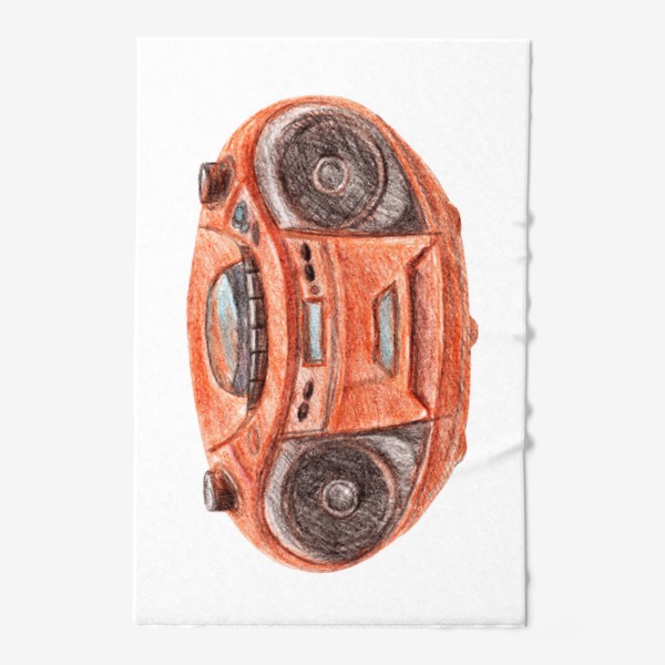 Полотенце «Оранжевый магнитофон»