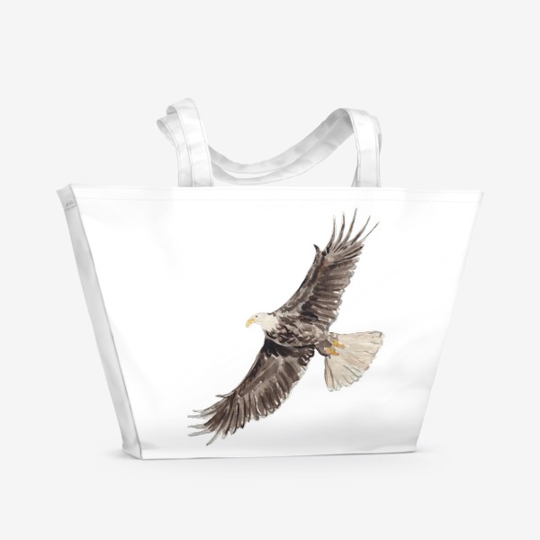 Пляжная сумка «Орел. Взлетай над проблемами.»