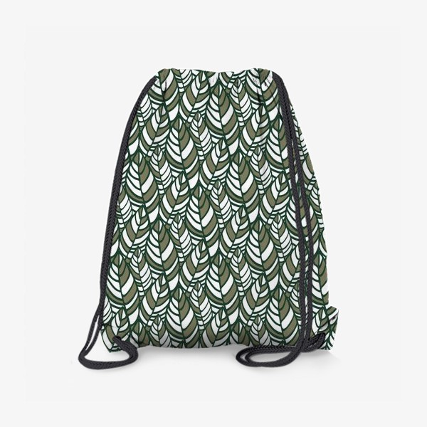 Рюкзак «Растительный орнамент, стилизованные листья»
