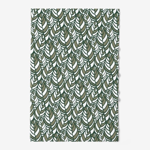 Полотенце «Растительный орнамент, стилизованные листья»