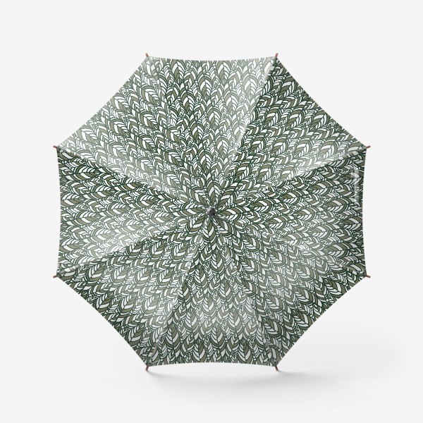 Зонт «Растительный орнамент, стилизованные листья»