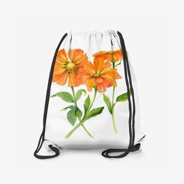 Рюкзак «Оранжевые цветы»