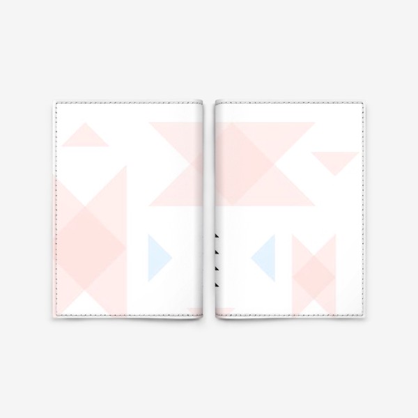 Обложка для паспорта «Нежный паттерн из треугольников.»