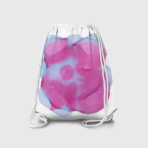 Рюкзак «Абстракция голубых и розовых чернил»