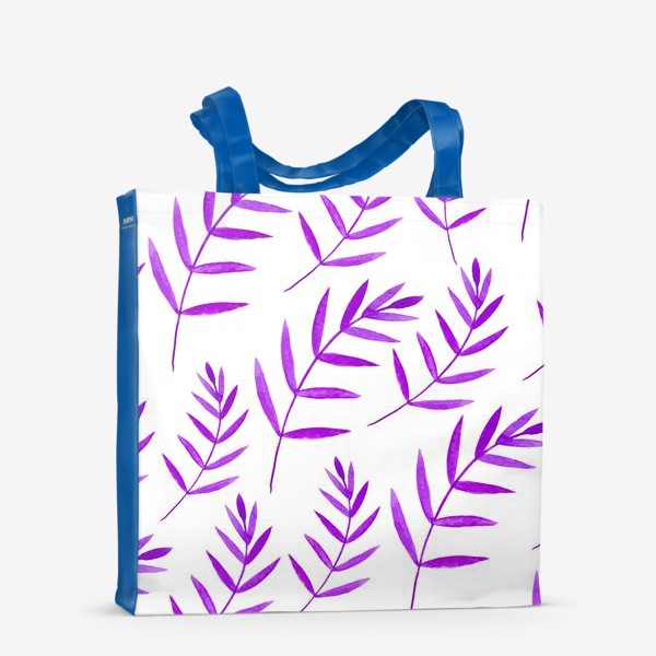Сумка-шоппер «Сиреневые тропические листья»