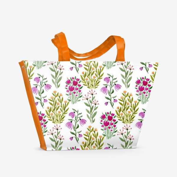 Пляжная сумка &laquo;Цветочный сад&raquo;