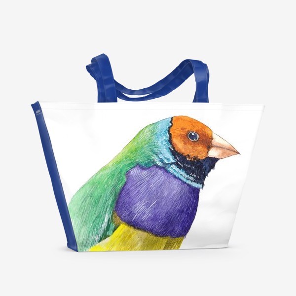 Пляжная сумка «Птица Амадина»