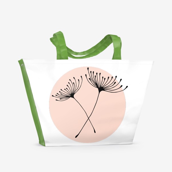 Пляжная сумка «Розовый круг»