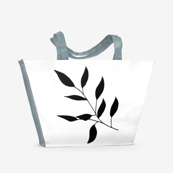 Пляжная сумка «Силуэт листьев»