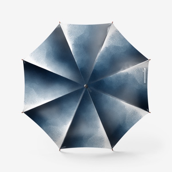 Зонт «Синие акварельные волны»