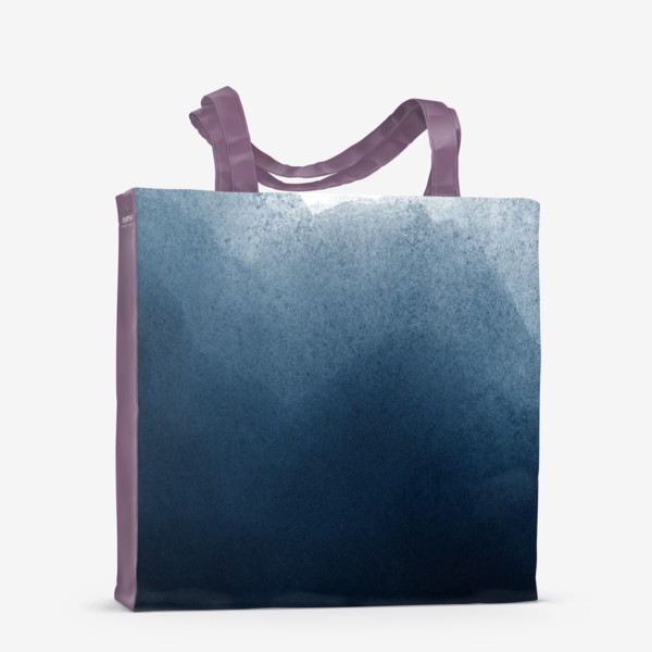 Сумка-шоппер «Синие акварельные волны»