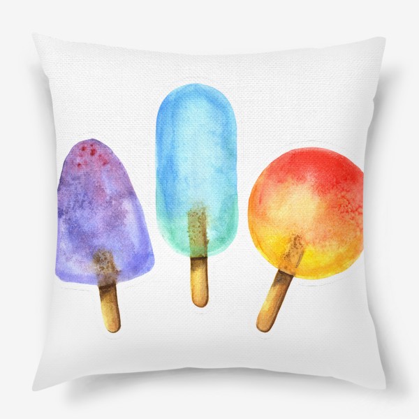 Подушка «Фруктовое мороженое на палочке»