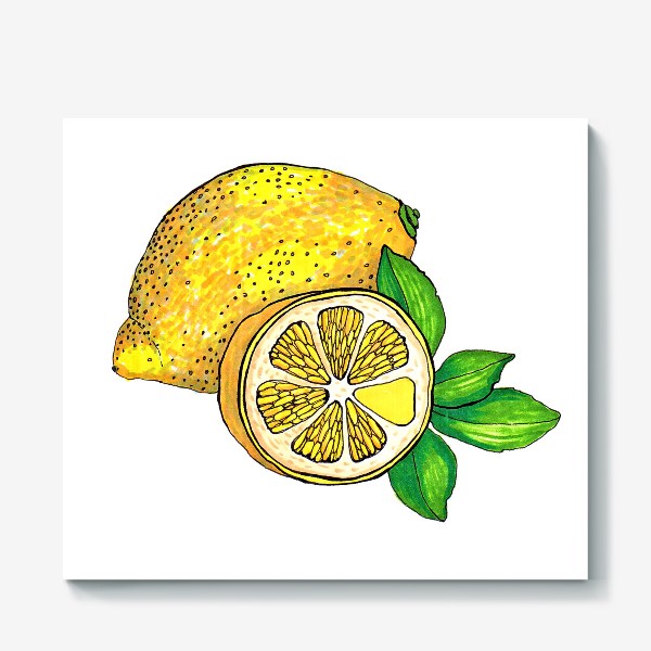 Холст «Желтый лимон»