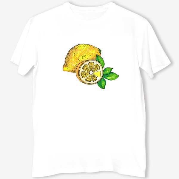 Футболка «Желтый лимон»