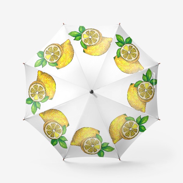 Зонт «Желтый лимон»