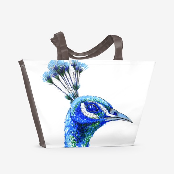 Пляжная сумка «Синий Павлин»