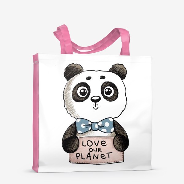 Сумка-шоппер «Панда "Люби нашу планету"»