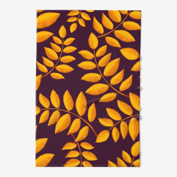 Полотенце «лиственный паттерн»