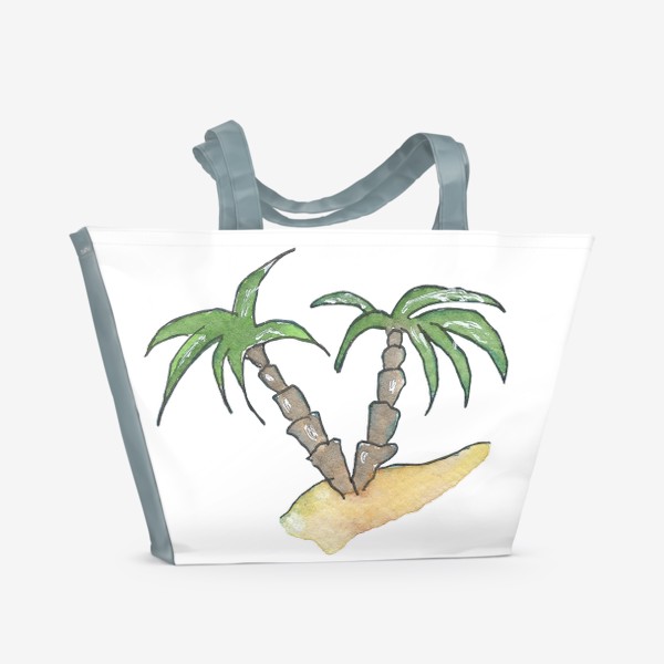 Пляжная сумка «Море и пальмы»
