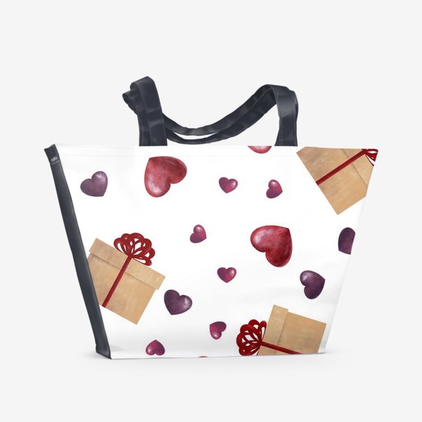 Пляжная сумка «Сердечный подарок»