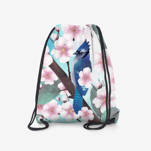 Рюкзак «птичка в цветах»