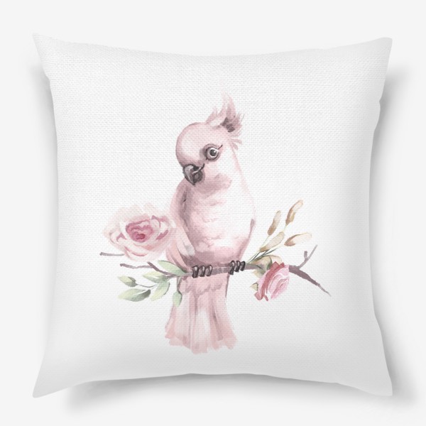 Подушка «Розовый попугай»