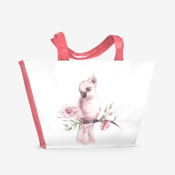 Пляжная сумка &laquo;Розовый попугай&raquo;