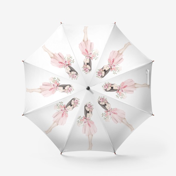 Зонт «Прекрасная девушка с цветами»