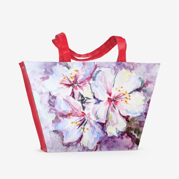 Пляжная сумка «Цветущая вишня»