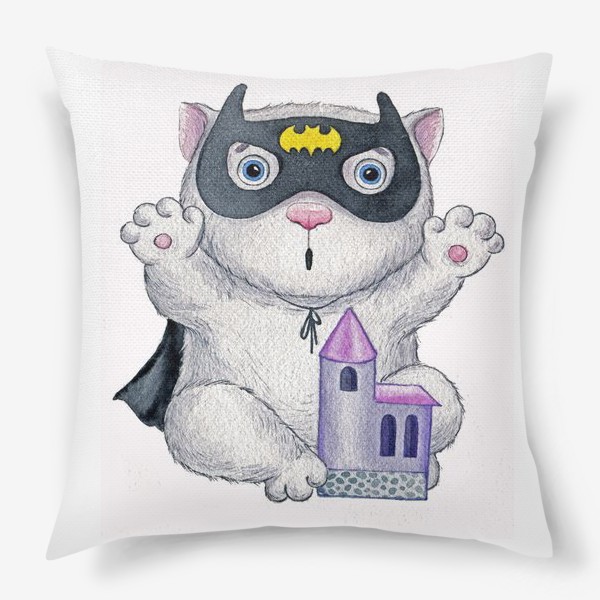 Подушка «Кот Бэтмен»