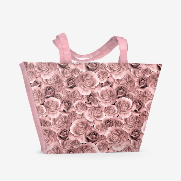 Пляжная сумка «Масляная живопись. Розы»
