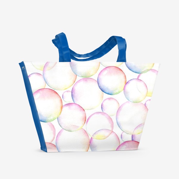 Пляжная сумка «Радужные пузыри»
