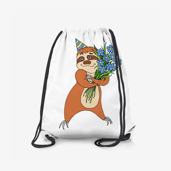 Рюкзак «Подарок с забавным ленивцем»