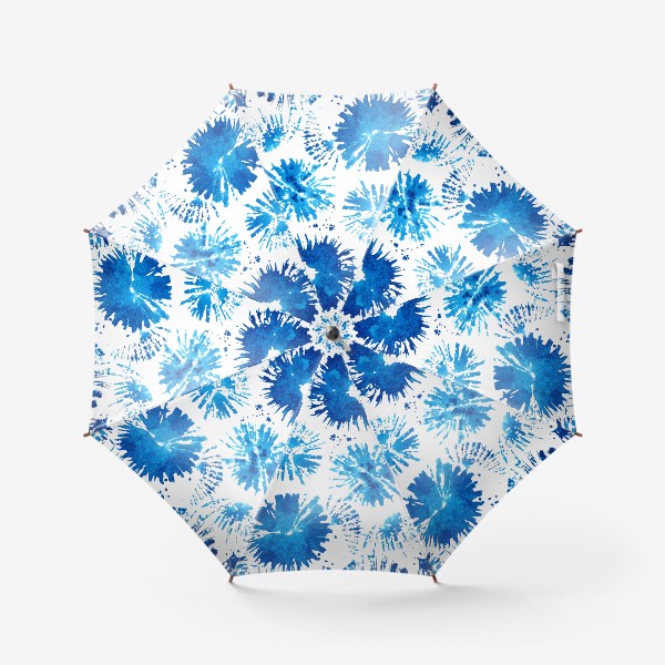 Зонт «Текстура акварельные васильки»