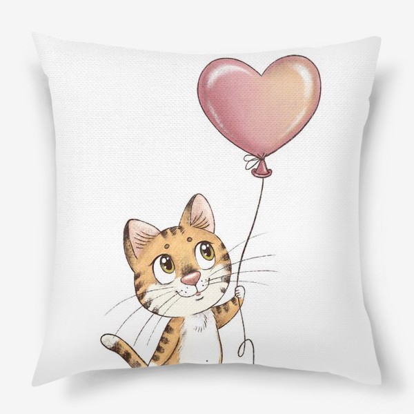 Подушка «Котенок с шариком»