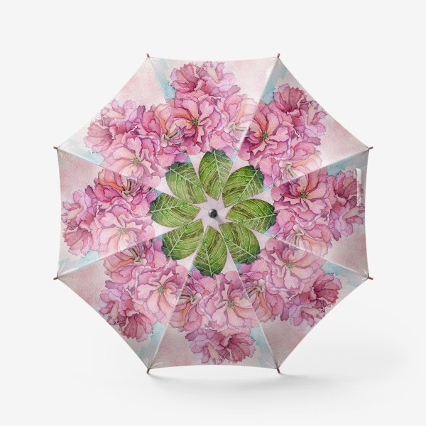 Зонт «Акварель розовый Цветок яблони, сакура, вишня, цветы»