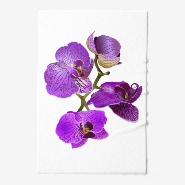 Полотенце &laquo;Цветы розовая орхидея &raquo;